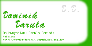 dominik darula business card